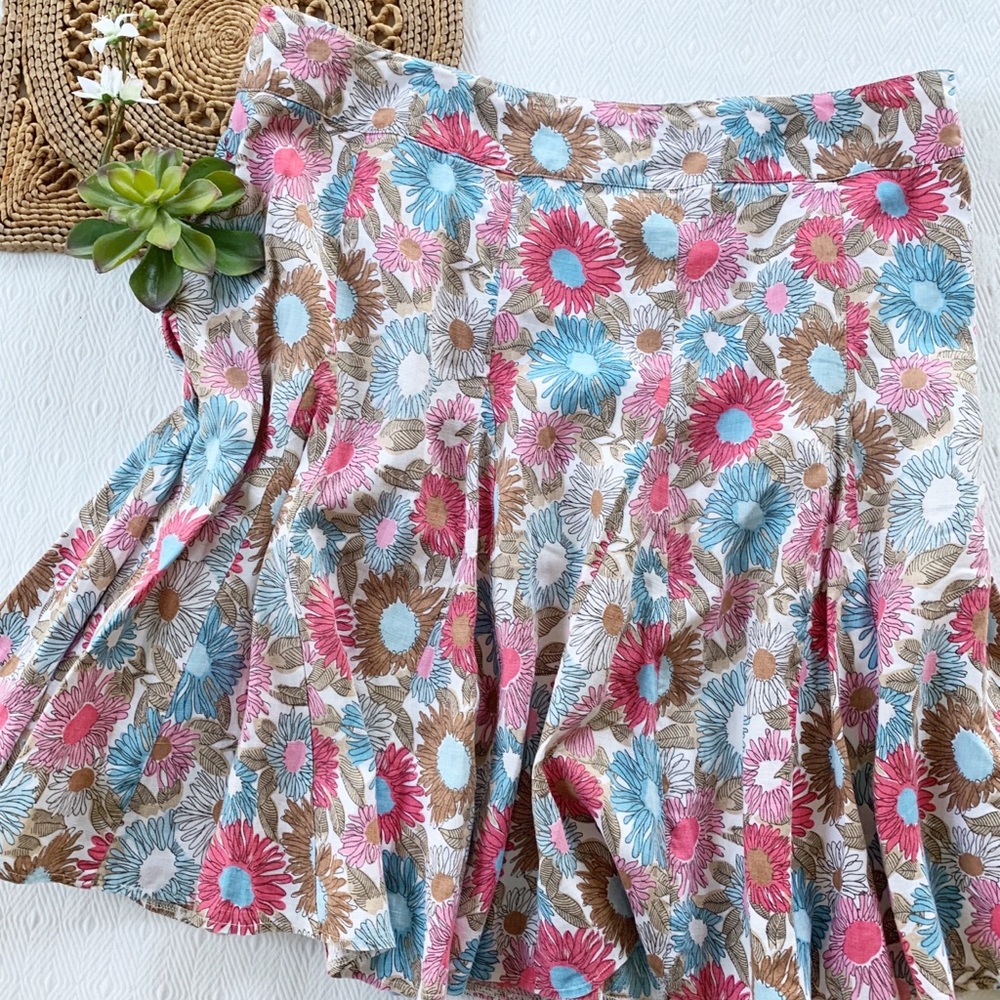 Boden Floral Skirt Plus Size 18